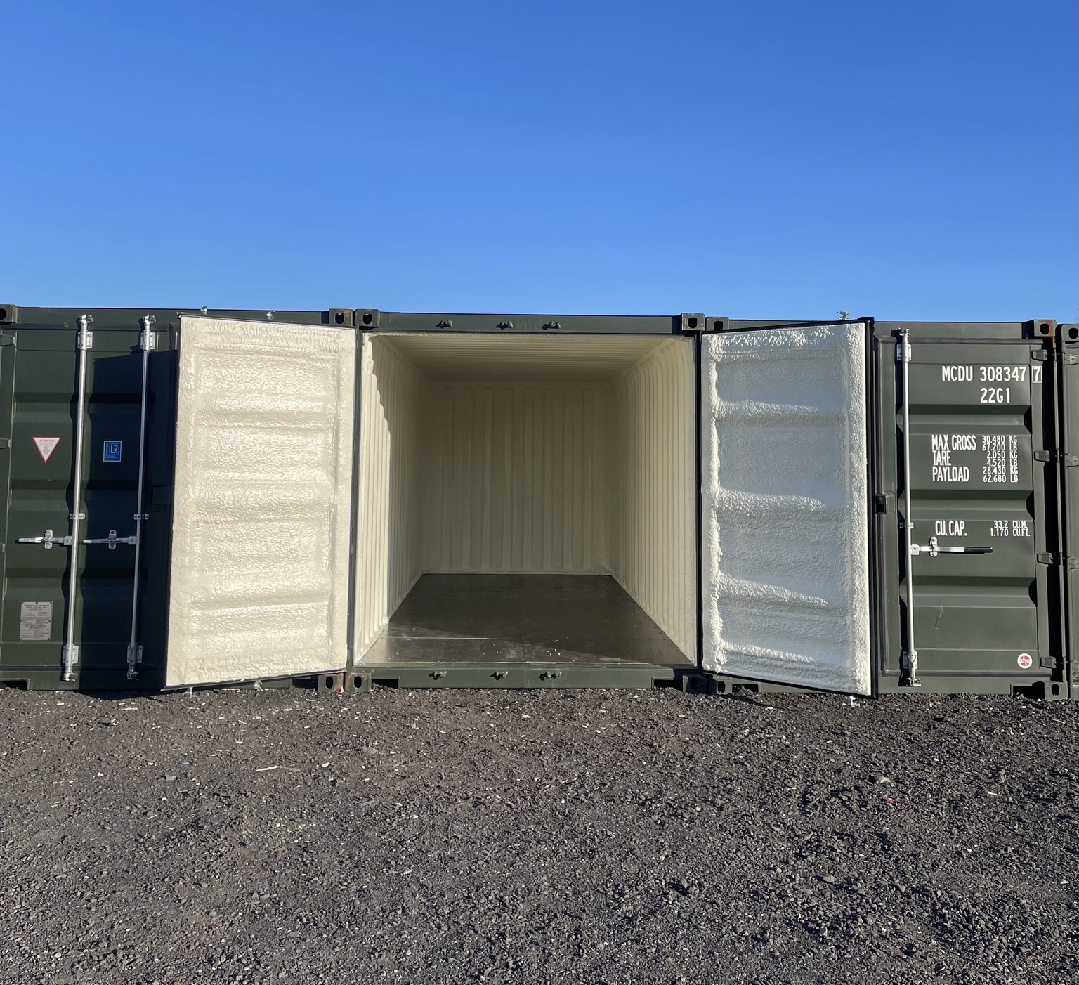 Secure self storage containers in Lisburn facility